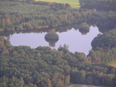 Luchtfoto van het Bankven