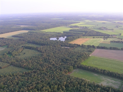 Luchtfoto van het Bankven